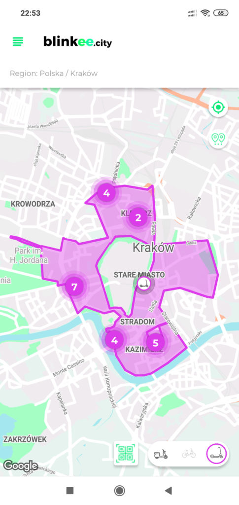 Blinkee - Hulajnogi Kraków Warszawa
